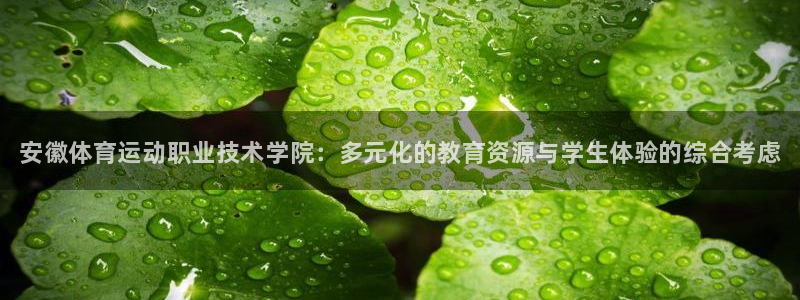 米兰体育官方正版app神州：安徽体育运动职业技术学院