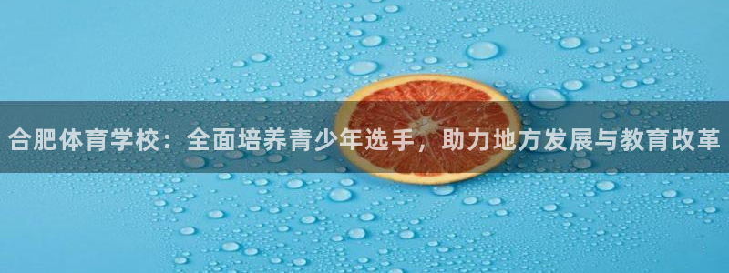 米兰体育官方正版app集团：合肥体育学校：全面培养青少年选手
