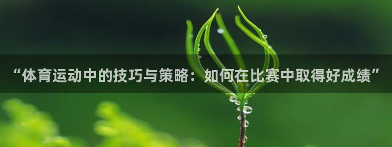米兰体育官网下载联系电话：“体育运动中的技巧与策略：如何在比
